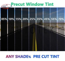 ALL PRECUT SIDES + REARS WINDOW TINT KIT COMPUTER CUT GLASS FILM CAR ANY SHADE