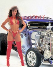Super Hot Bikini Car Babe Model Flamed 34 Ford Pin-up Photo 4 Super Hot Bikini Car Babe Model Flamed 34 Ford Pin-up Photo 4