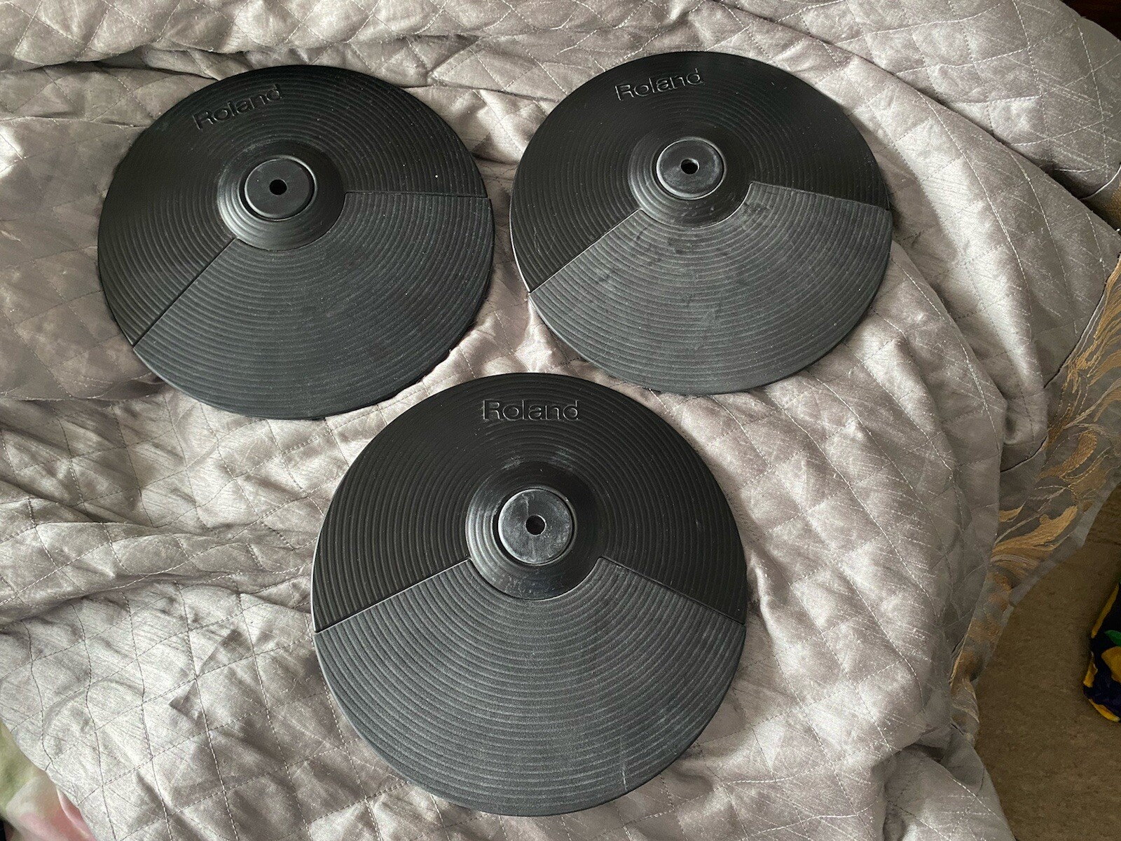 3 X Roland CY5 Cymbal pads crash Dual Trigger + Choke CY5 eBay