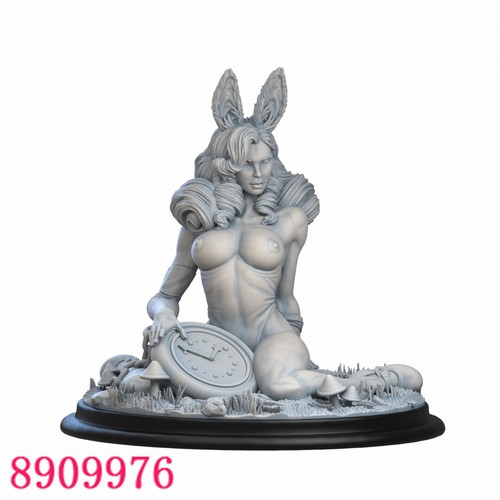 White Rabbit 3D Printing Figure Unpainted Model GK Blank Kit Sculpture New Stock - Picture 14 of 16