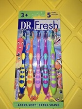Dr. Fresh Kids Toothbrushes with Extra Soft Bristles Value Pack 5/Pk