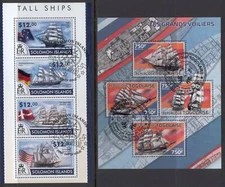 M E33 Great Sailing Ships 2 Sheets High CV Solomon Isl Togo
