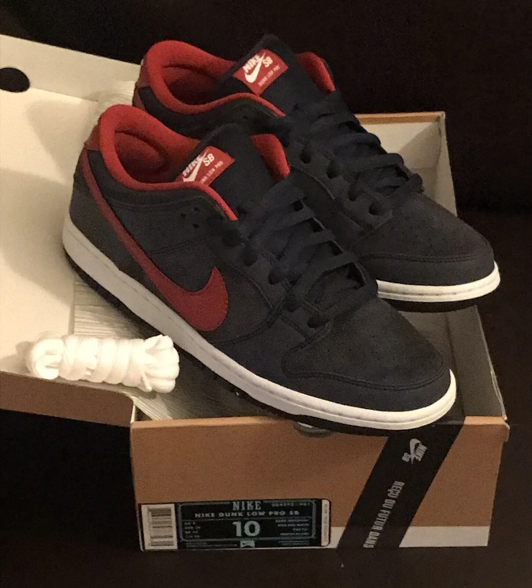Nike Dunk Pro SB Low Dark Obsidian Gym Red for Sale | Authenticity