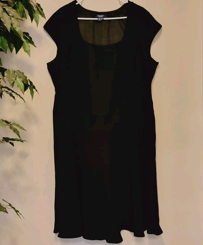 CHAPS Women's Classy Black Dress Size 18W - Picture 3 of 13