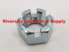 3/4-16 Slotted / Castle Nuts Fine Thread 3/4x16 Nut 3/4" x 16 Zinc Plated Steel