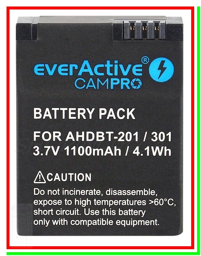 GoPro Hero 3 3 caricabatterie usb 2 batterie cam pile ricaricabili 1100mah