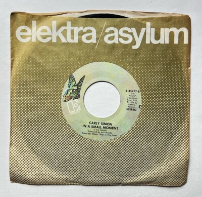 You Belong To Me / In A Small Moment Carly Simon 45 RPM Vinyl