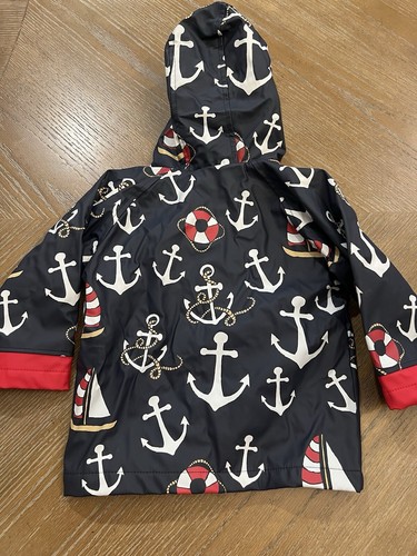 Impermeabile Lazy One 2T Navy con ancore e barche a vela - Foto 3 di 4