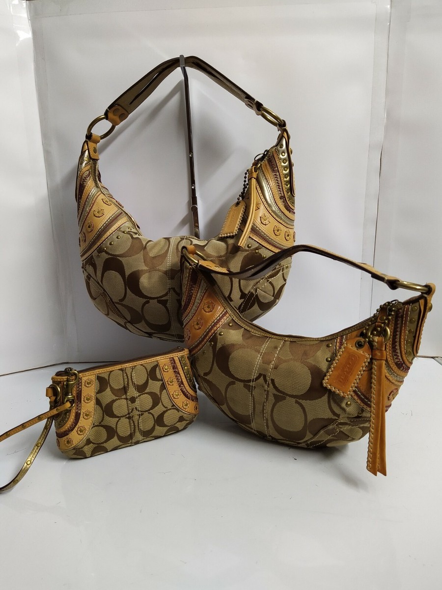 バッグ Coach Soho Accessory Pouch Leather Brown Coach Soho Accessory Pouch Leather Brown バッグ