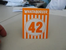 Whataburger Restaurant Tent Table Number #42 lowrider