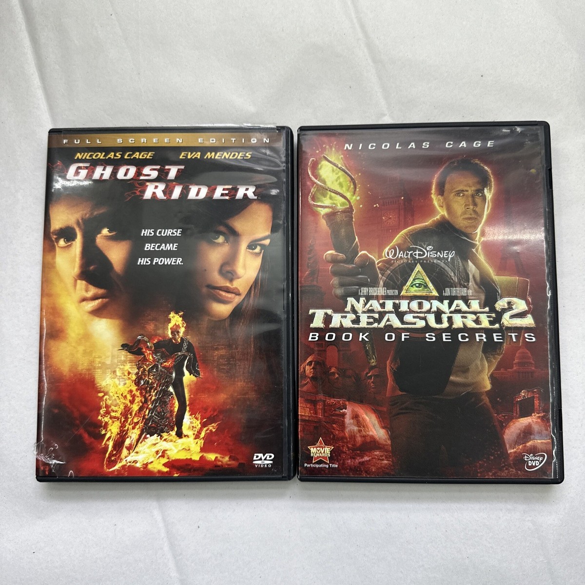 Nicolas Cage DVD set Ghost Rider National Treasure 2 Tested | eBay