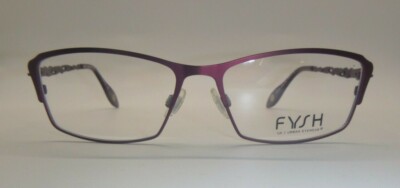 FYSH UK 3530 612 Burgundy Metal Optical Eyeglasses Frame 54-15-135 Urban Eyewear
