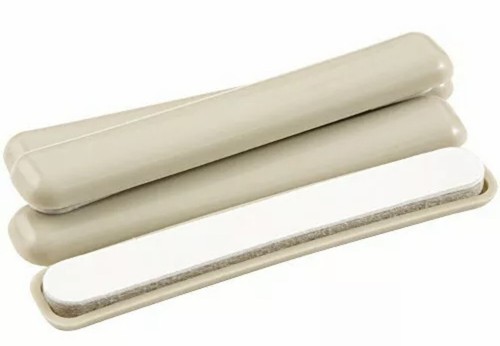 Self-Stick Bar Furniture Sliders for Carpeted Surfaces 4 piece - 1/2" x 4" Bar - Picture 8 of 12