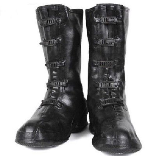 NEW OLD STOCK 1980s LA CROSSE MILITARY RUBBER 5 BUCKLE MID CALF OVER BOOTS - Picture 2 of 38