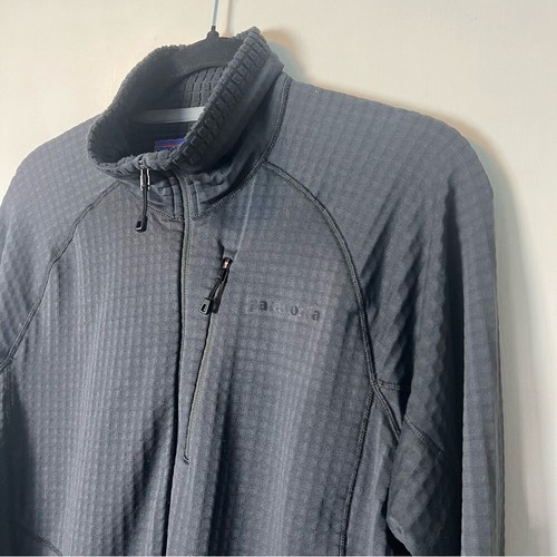 Patagonia - Pullover Polartec da uomo R1 Waffle Fleece 1/4 zip nero - Tg. M - Foto 4 di 8