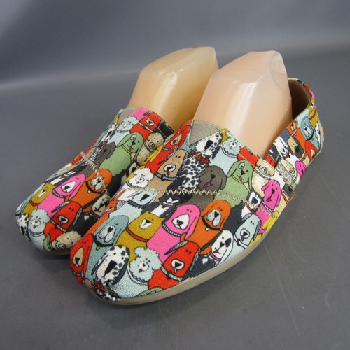 BOBS from Skechers Dog Print Slip On Casual Comfort Shoes Women's Size 9