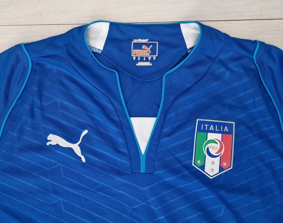 A152 PUMA Italia Camiseta Carrera Fútbol 2013/2014 Nacional Azul Figc 744991 01 - Imagen 2 de 3