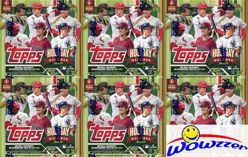(6) 2023 Topps Baseball EXCLUSIVE Sealed HOLIDAY MEGA Box-600 Card+6 AUTO/RELIC