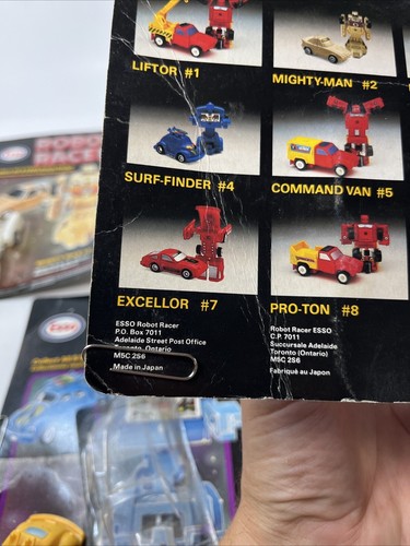 Esso Robot Racer Lot of 4 # 2 #6 #3 #4 2 are opened 2 are sealed read desc - Picture 22 of 24