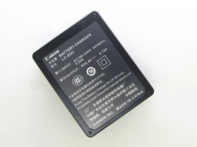LP-E8 Battery Charger for Canon EOS 550D 600D 700D Kiss x4 x7i T5i