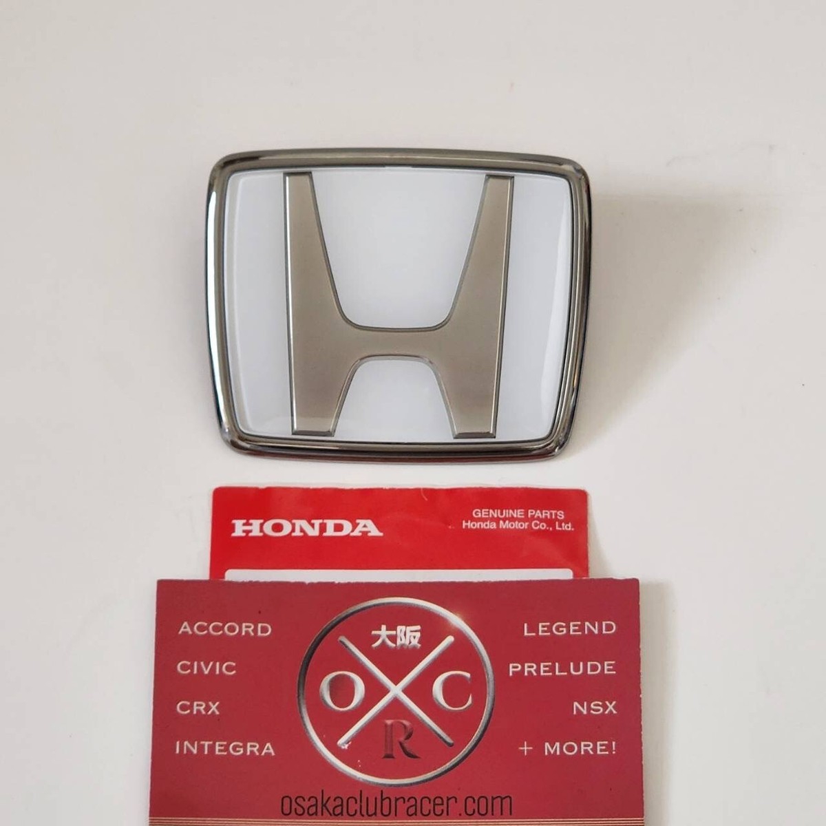 OEM 91-01 Honda NSX Type S JDM Front Emblem Badge Gunmetal & Grand