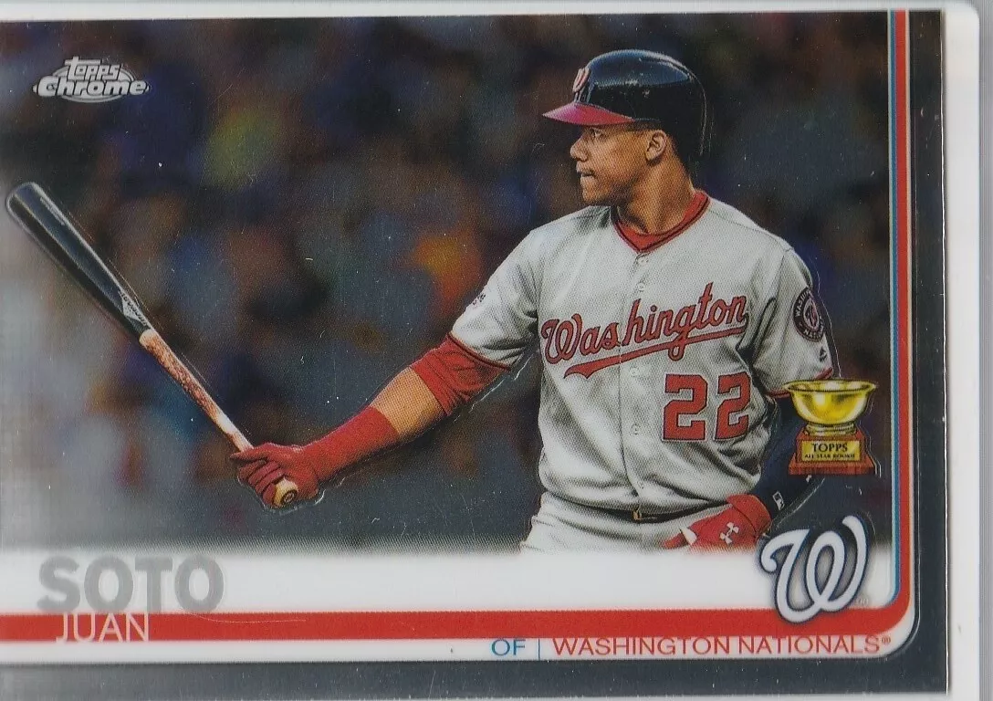 JUAN SOTO Topps All-Star ROOKIE CARD Washington Nationals CHROME BASEBALL  HOT!