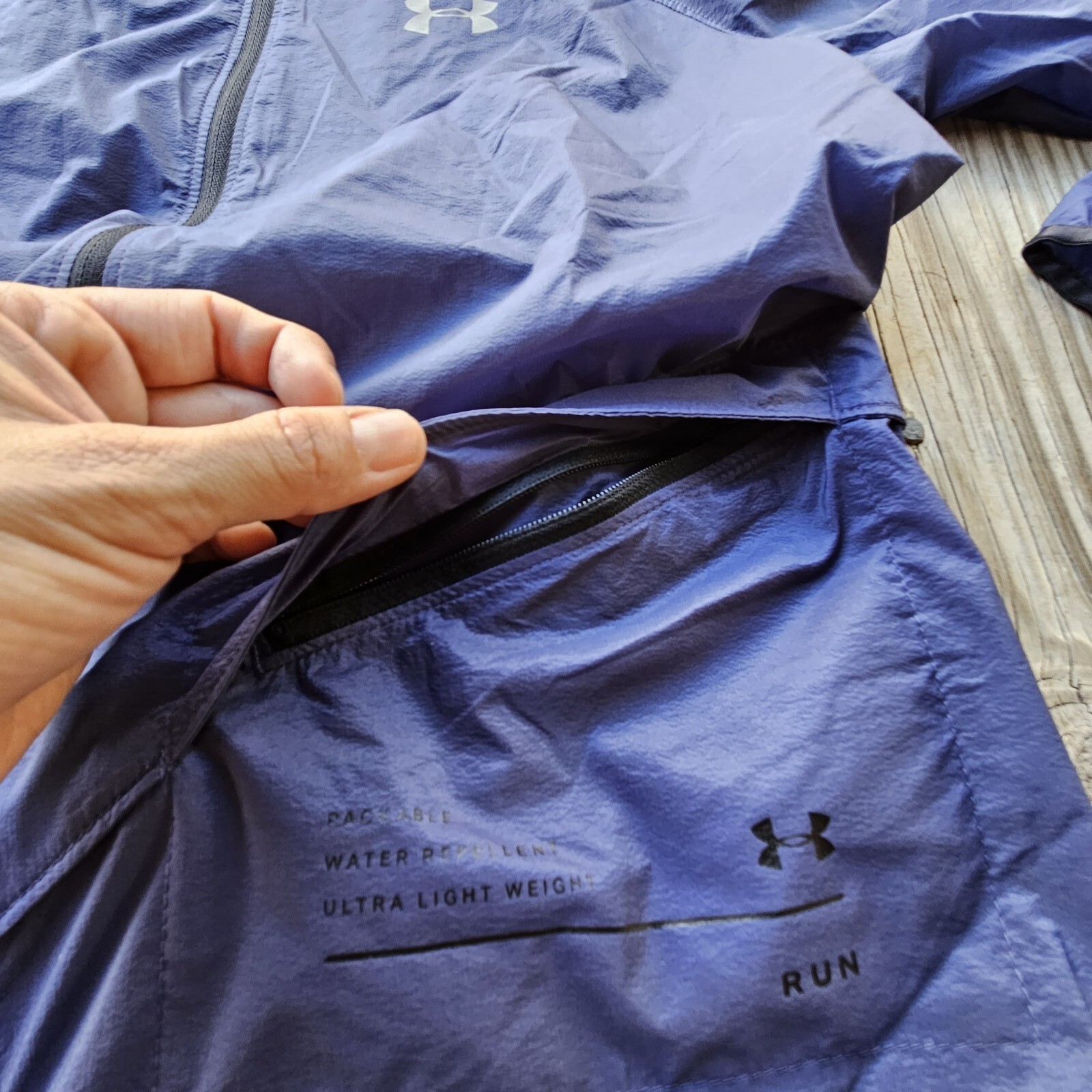 Under Armour Qualifier Storm Packable Jacket Hood… - image 24