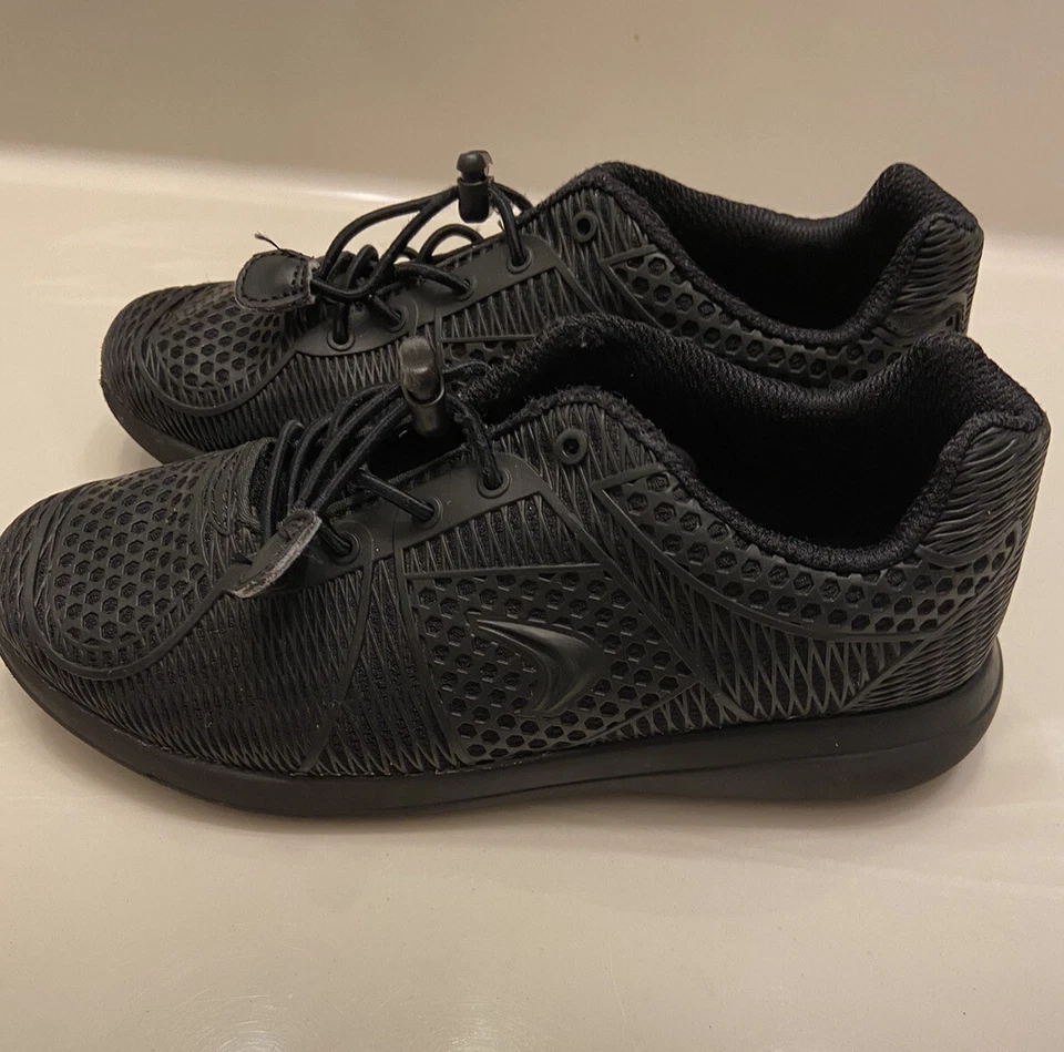 Clarks Sprint Lane~ Size 1.5~Black Kids Trainers Light Weight Sneakers~ 61015612 - Image 4 of 4