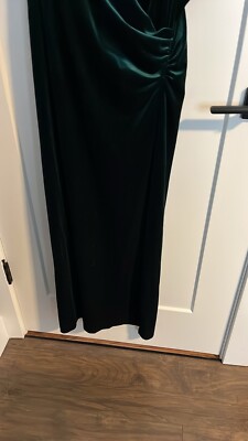 Rachel Zoe Womens Dress Size Medium Green Stretch Velvet Strappy V Neck  Midi New | eBay
