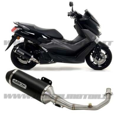Full Exhaust Kat Arrow Urban Aluminium Black Yamaha Nmax 155 2017 > 2020