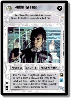 1x  Colonel Feyn Gospic - Rare Moderate Play Special Edition - Limited - BB (Sta