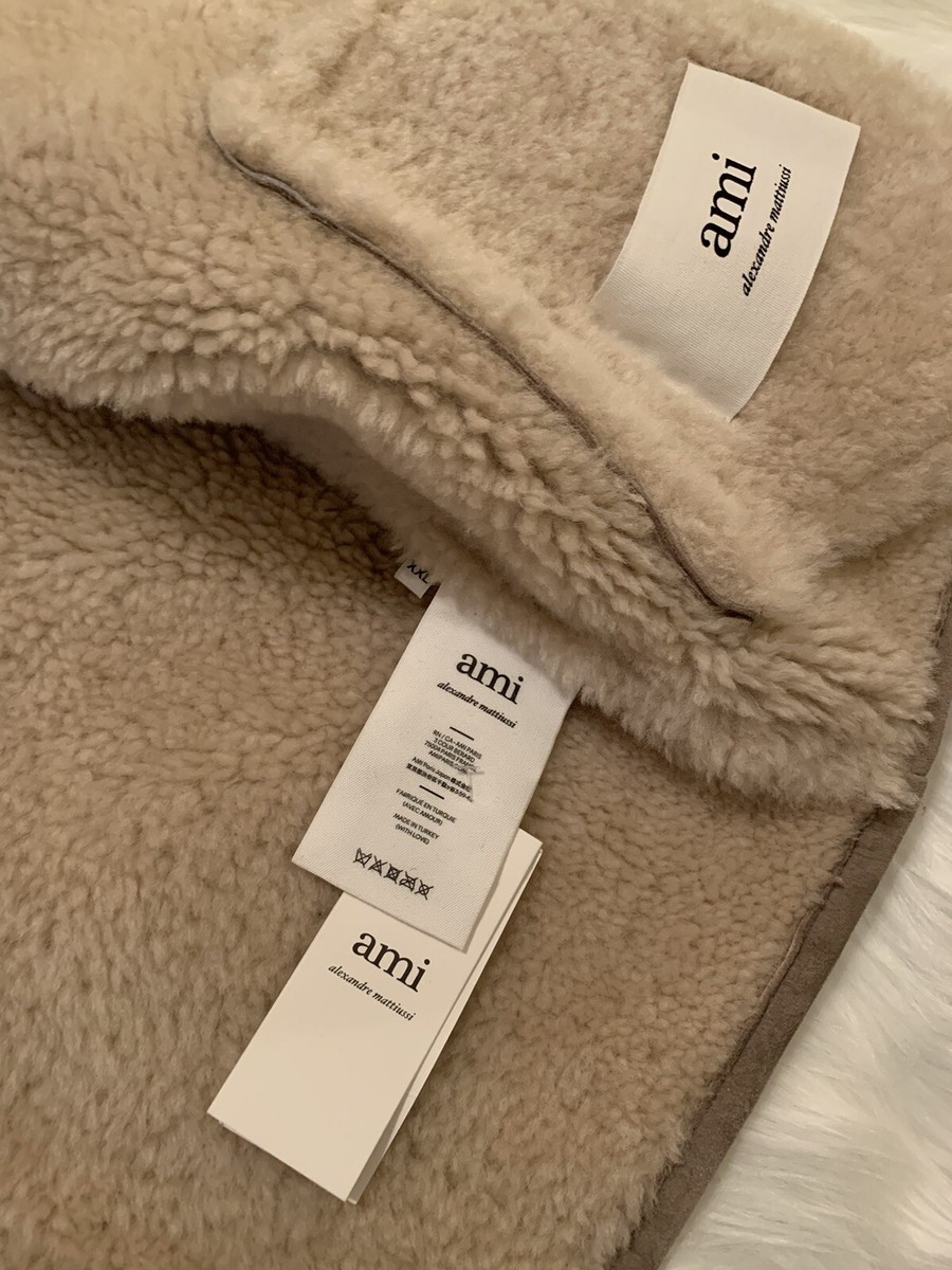 AMI Paris Alexandre Mattiussi New Suede Shearling Jacket