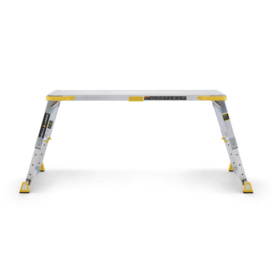 Gorilla Ladders Work Platform Aluminum Slim-Fold Heavy-Duty Adjustable-Height - Image 4 of 4