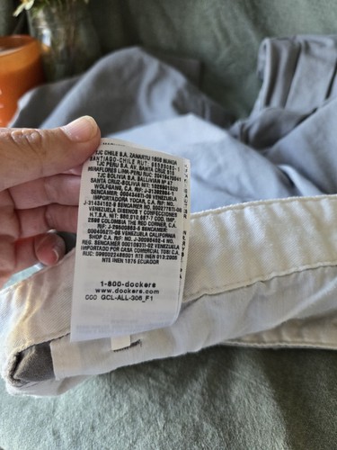Herren Dockers Chino Shorts hellgrau Größe 32 100% Baumwolle Taschen Männer Freizeit - Bild 11 von 16