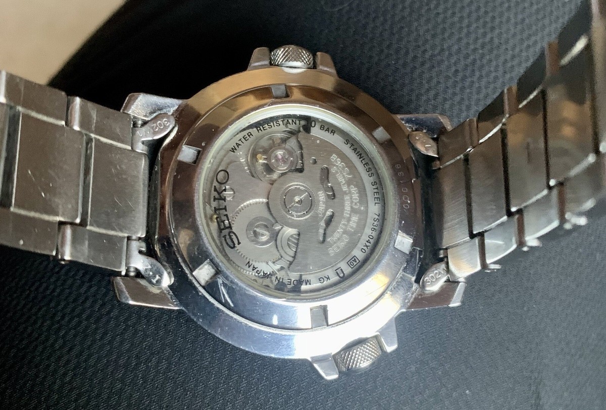 サンク ✓ Seiko 5 Sports XL SNZJ63 7S36-04X0 - Automatic Men Watch- RARE