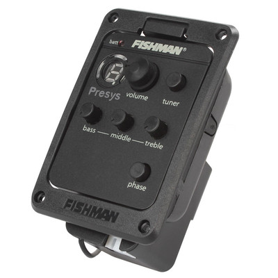 Fishman 101 Presys Piezo Pickup For Acoustic Guitar EQ Tuner Onboard Preamp