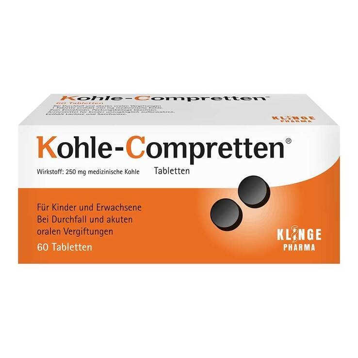 Kohle-Compretten Tabletten · 60 St · PZN 04420093