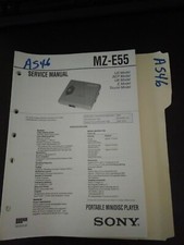 Sony MZ-E55 service manual original repair book