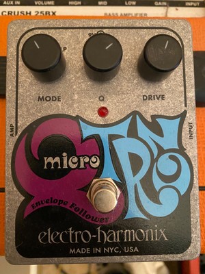 Pedale Envelope Filter Electro Harmonix Micro Q-Tron - Effetto Wah-Wah Automatico, True Bypass, Per Chitarra E Basso