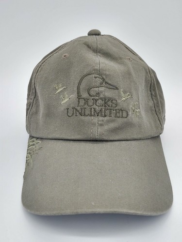 Sombrero de líder de uranio empobrecido ilimitado Ducks bordado con gorra de perro de caza correa de ajuste verde - Imagen 4 de 7