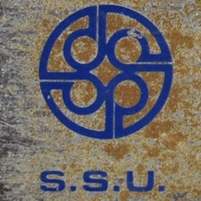 SSU 1971 derecha en MG MGA 1600 Rallye Rally Race Sport Car Club Of America placa