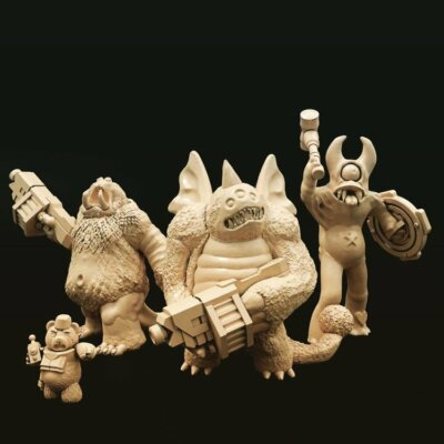 Urzan Liberty Corps: People Eaters 28mm A force of teddy bear sci-fi soldiers 