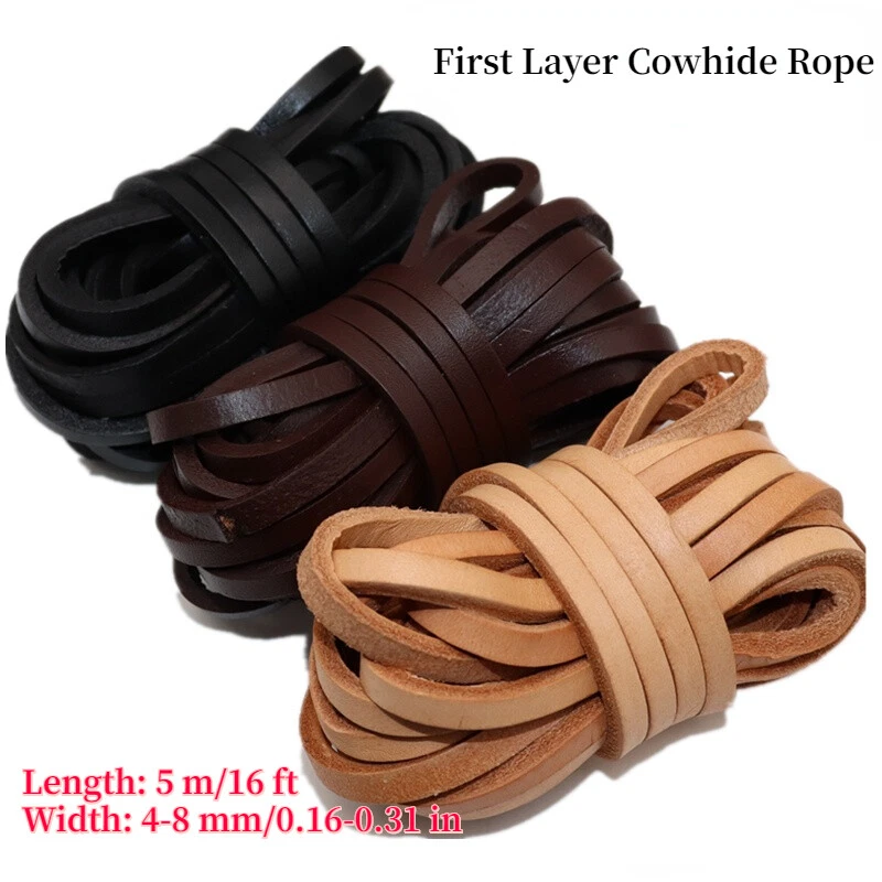 1meter 5*2mm Flat PU Leather Cord & Rope Diy Jewelry Findings