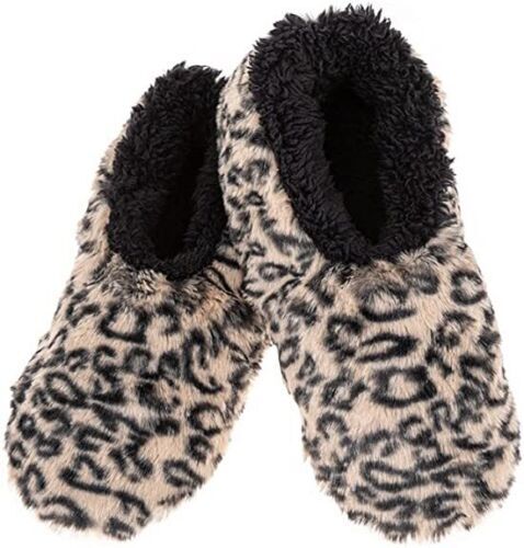 Snoozies Womens Soft Fleece Sherpa Lined Animal Print Slippers Foot Coverings - Imagen 9 de 10