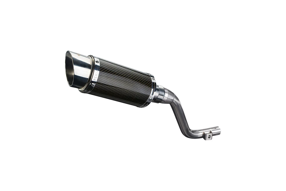 Kit silenciador escape carbono redondo 8" Slip On Honda CRF250L Trail 2012-2016 Foto 4 de 4