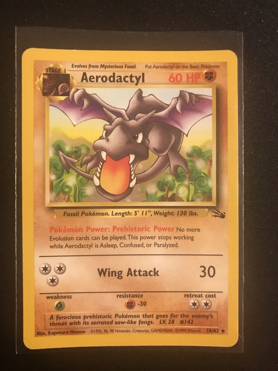 Pokemon TCG Areodactyl 16/62 Rare Fossil Set