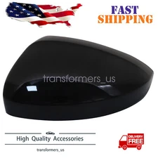 Rear Left View Mirror Cover Fit for Volkswagen Tiguan 2018-2022 Black Brand New