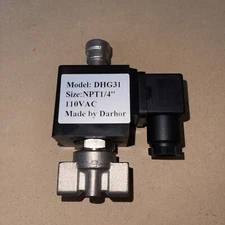 Darhor DHG31S  3-way 2 Position Selenoid Valve. 110v For Water, Oil, Steam. Npt