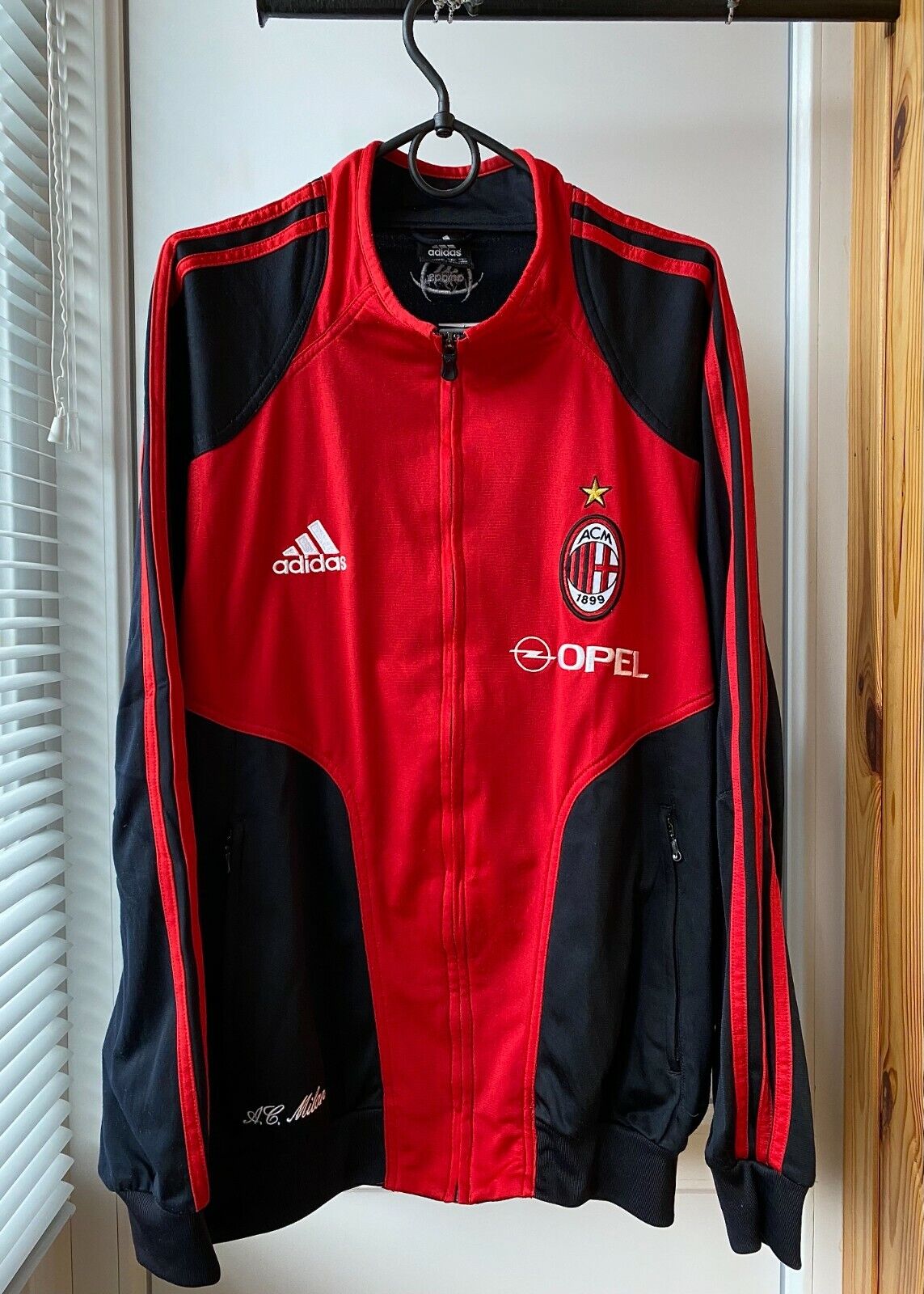 protest blaas gat slaap AC MILAN ADIDAS ACM 2004/2005 VINTAGE SPONSORED OPEL JACKET MENS M | eBay