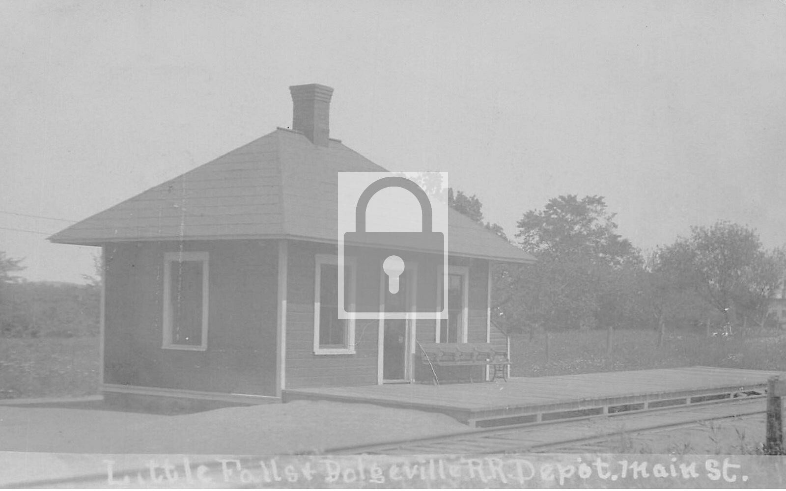 Railroad Train Station Depot Little Falls & Dolgeville New York NY